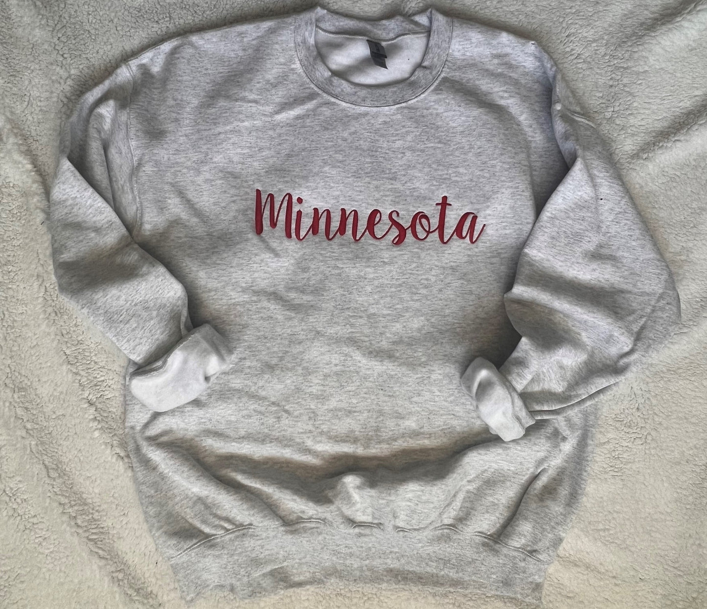 Custom Team Name Embroidered Sweatshirt- Bella Canvas