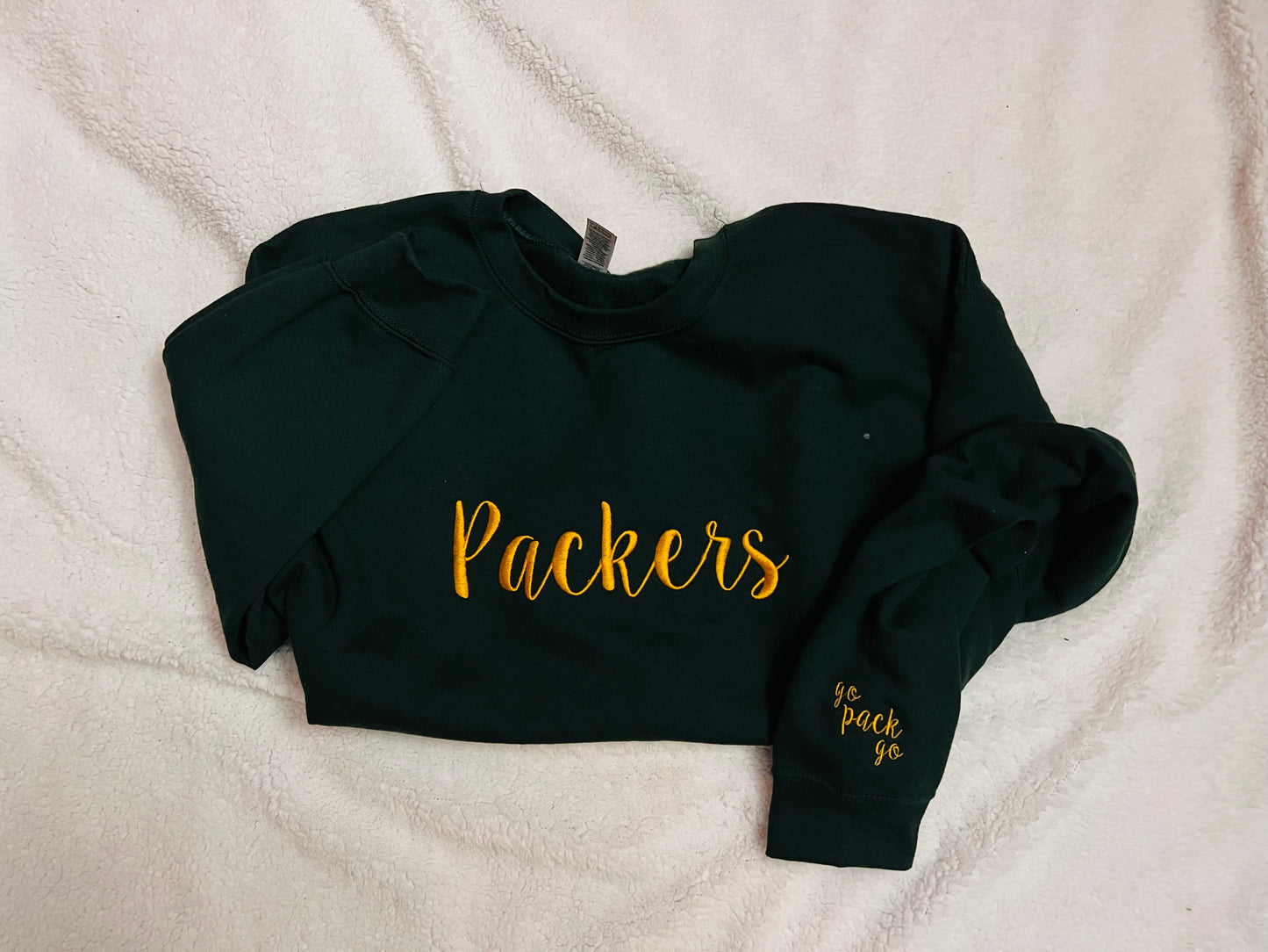 Custom Team Name Embroidered Sweatshirt- Bella Canvas