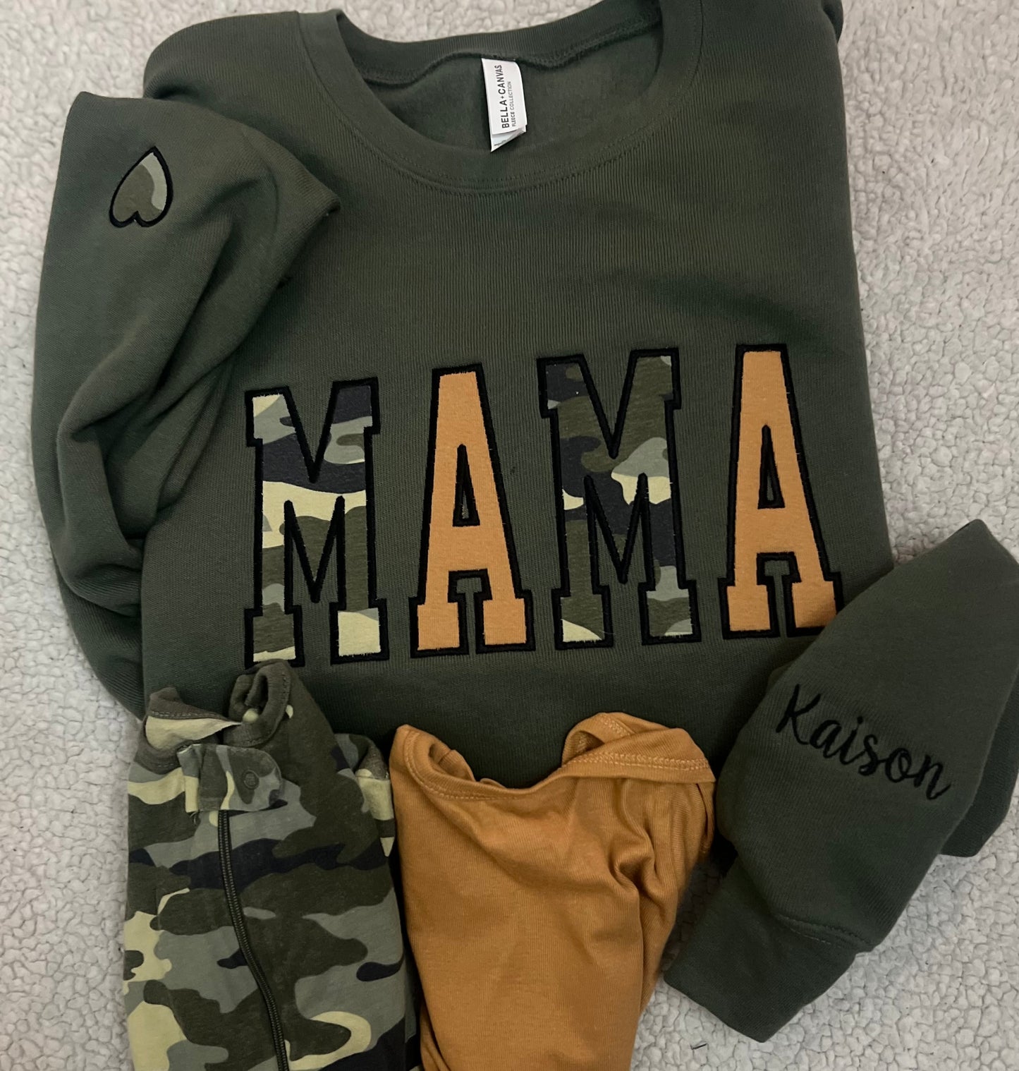 Mama Keepsake Sweatshirt | Bella Canvas Crewneck