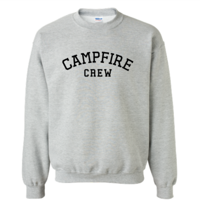 Campfire Crew Embroidered Hoodie or Crewneck