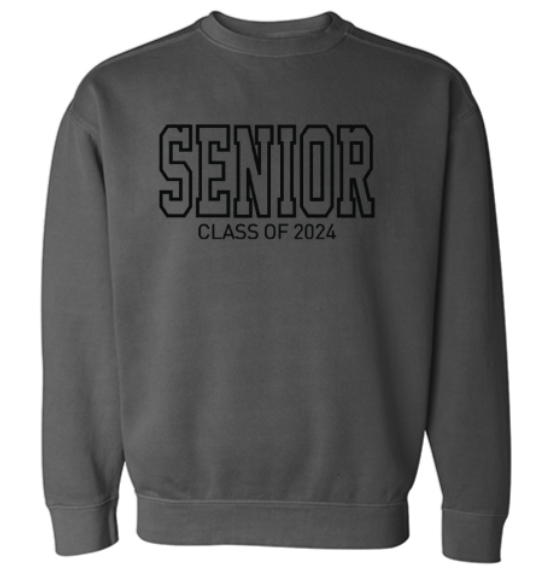 Class of 2024 Senior Full Front Embroidery | Gildan Crewneck