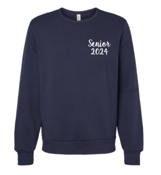 Class of 2024 Senior Script Embroidered Sweatshirt