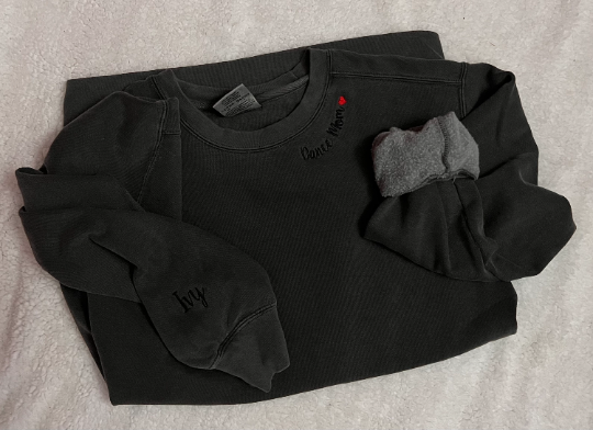 Dance Mom Embroidered Sweatshirt Collar Embroidery | Any Sport Available