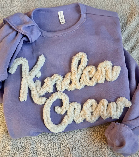 Yarn Custom Text Sweatshirt |Bella Canvas Crewneck