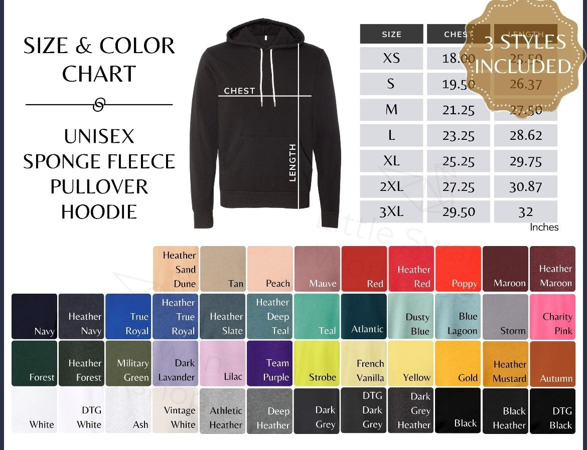 USA Outlined Embroidered Hoodie or Crewneck with Flag on Sleeve