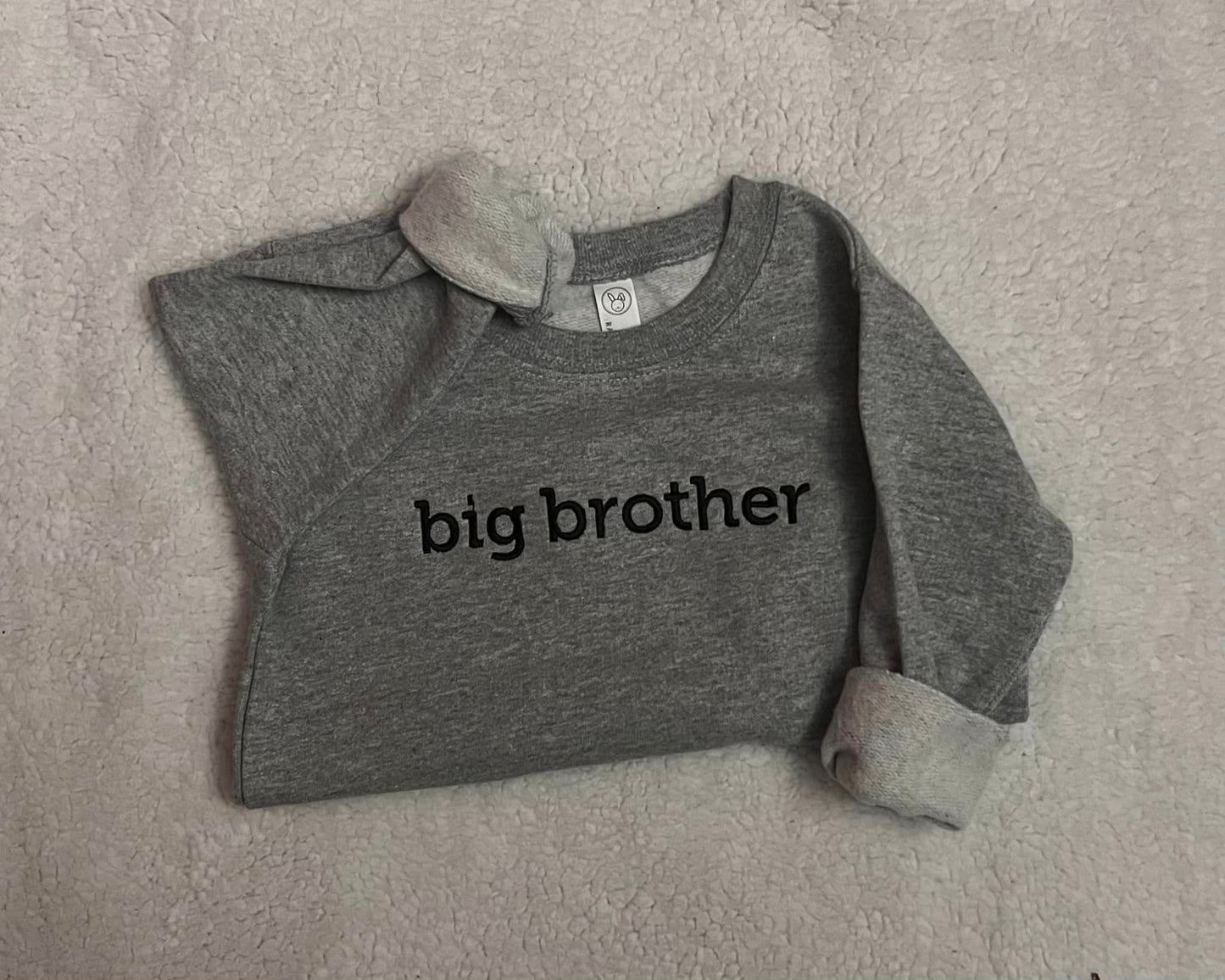 Big Brother or Big Sister Embroidered Crewneck Sweatshirt