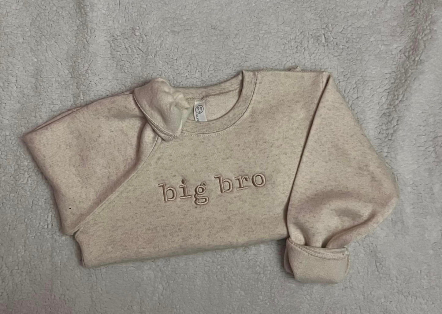 Big Brother or Big Sister Embroidered Crewneck Sweatshirt