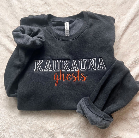 Custom Team Name & Mascot Embroidered Sweatshirt | Personalized School Spirit Crewneck | Game Day Team Apparel