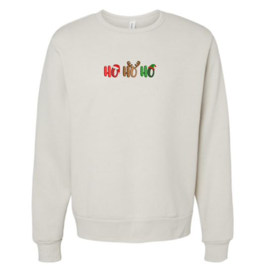 Ho Ho Ho Embroidered Sweatshirt