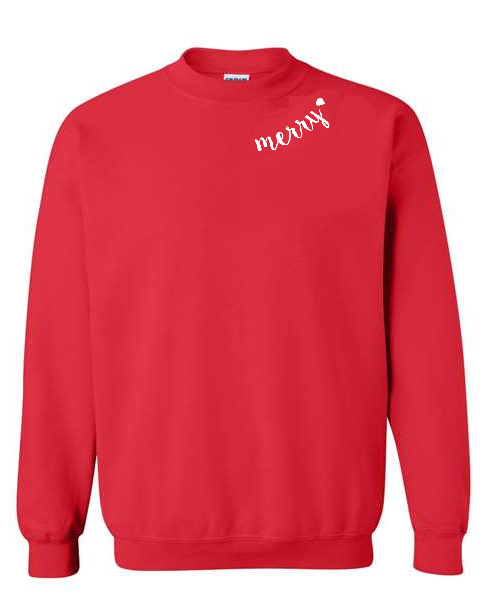 Merry Collar Embroidered Sweatshirt - Youth