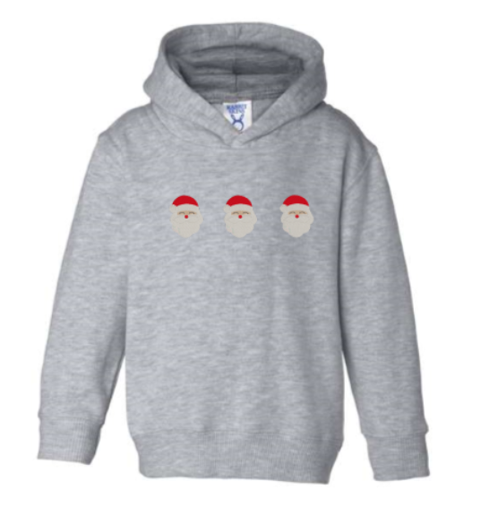 Santa Heads Youth Embroidered Sweatshirt