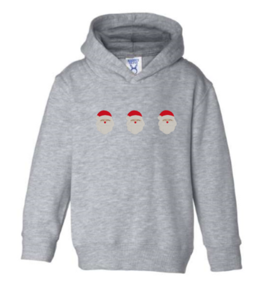 Santa Heads Youth Embroidered Sweatshirt
