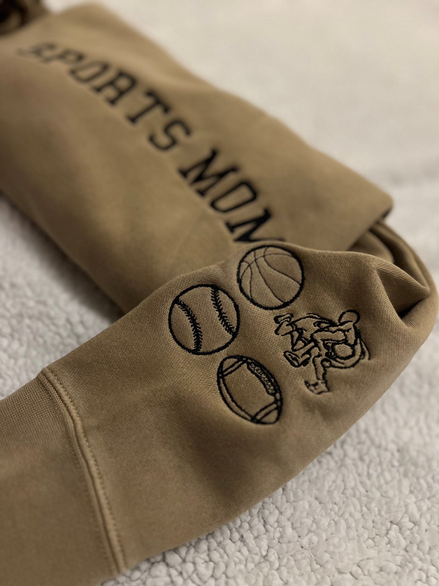 Sports Mom Embroidered Sweatshirt